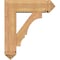 Ekena Millwork Balboa Arts and Crafts Smooth Bracket w/ Offset Brace, Western Red Cedar, 7 1/2"W x 24"D x 28"H BKT0806X24X28BOA03SWR - alternate 4